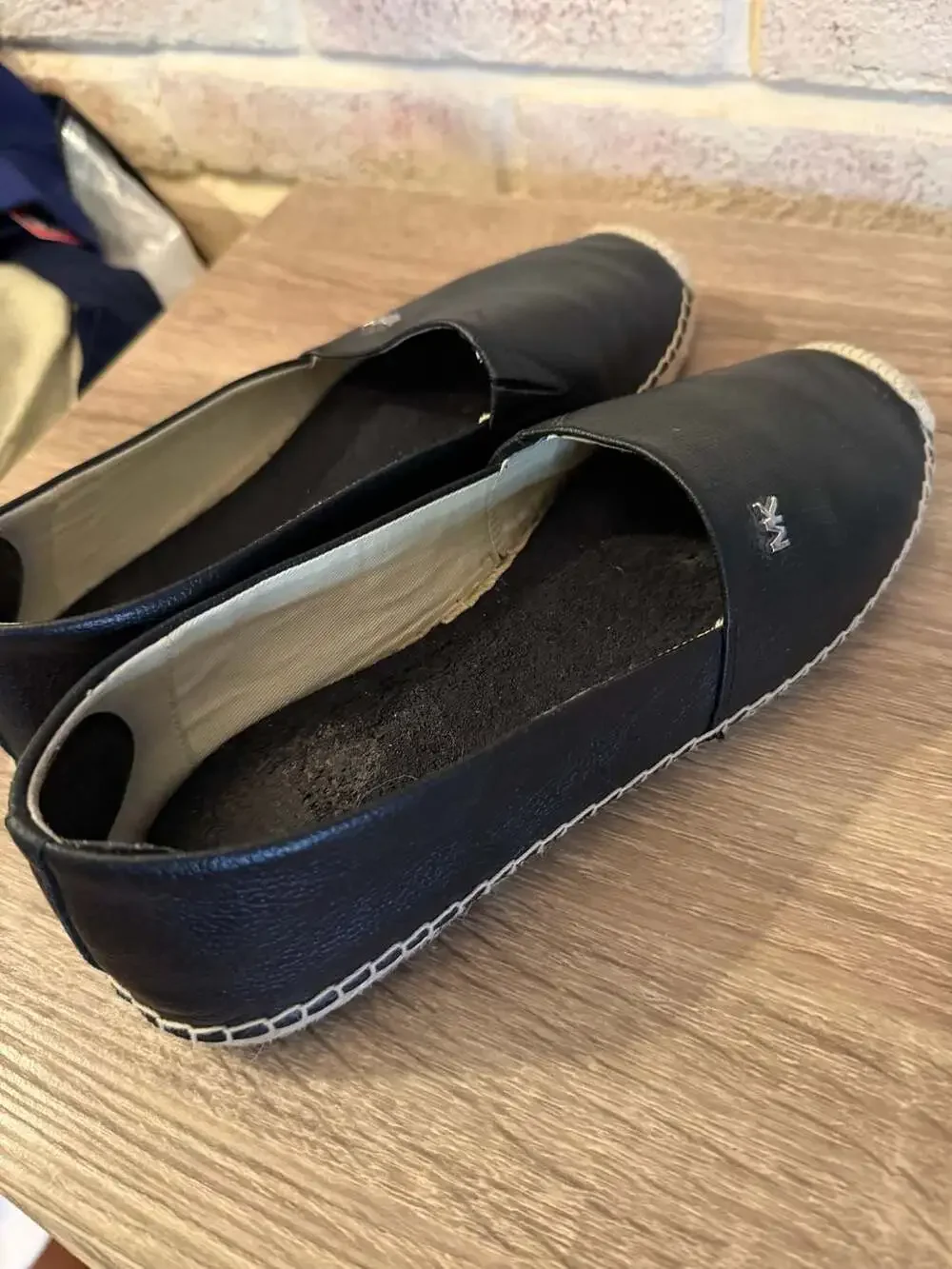 Michael Kors Kendrick Pebbled Leather Slip-On Espadrilles